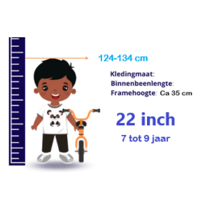 Framemaat 22 Inch (7-9 Jaar)