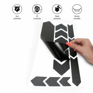 No Label | Fiets frame bescherming stickerset carbon look