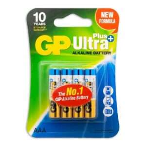 GP | Ultra Plus Alkaline AAA-batterijen 4PK