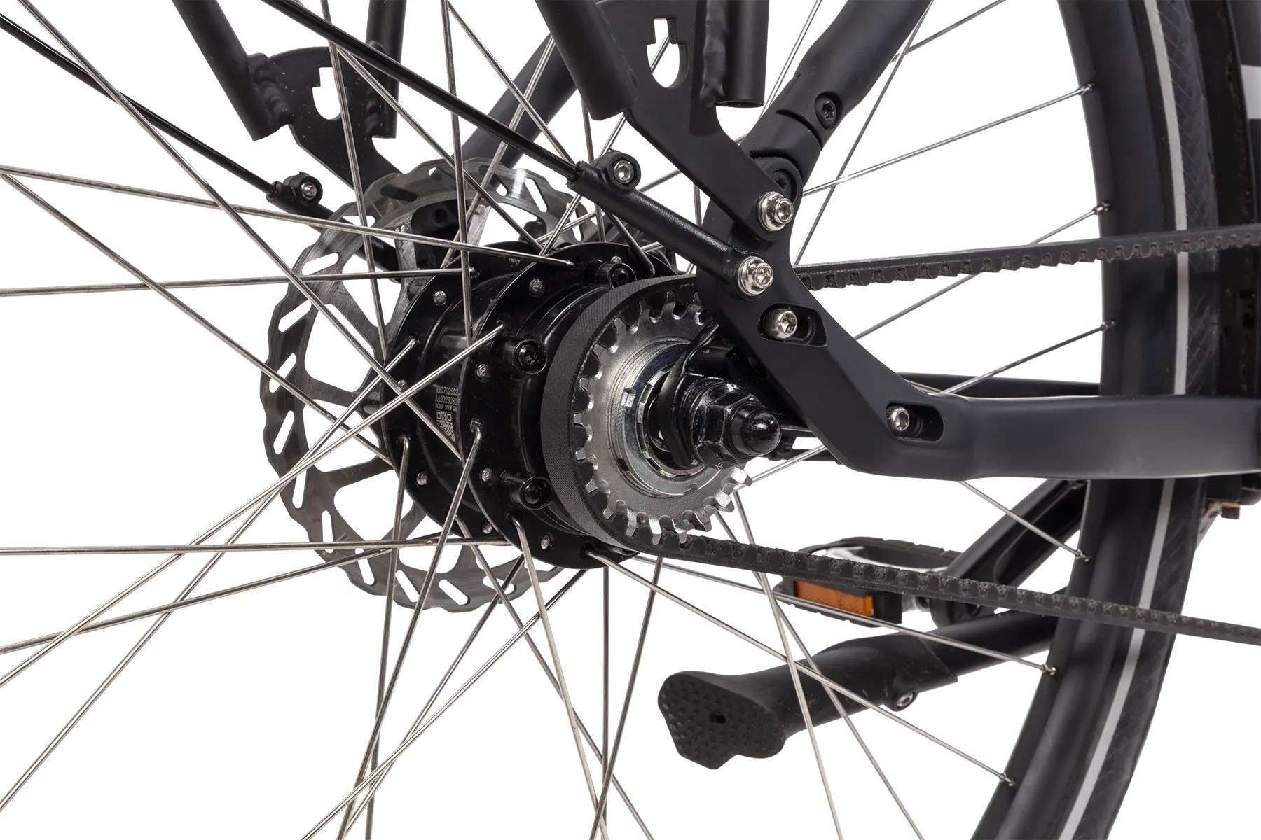 Popal | Electrische Dames Stadsfiets ARC1+ 28 Inch 47 cm Hydraulische schijfrem Matzwart - Afbeelding 4