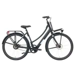 Popal | Electrische Dames Transportfiets Royl1 28 Inch 59 cm Hydraulische schijfrem Matzwart