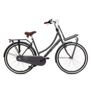 Popal | Dames Transportfiets Daily Dutch Basic+ 28 Inch 59 cm 3V Terugtraprem Petrolblauw