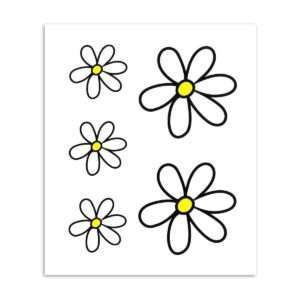 No Label | Stickerset gewone margriet M