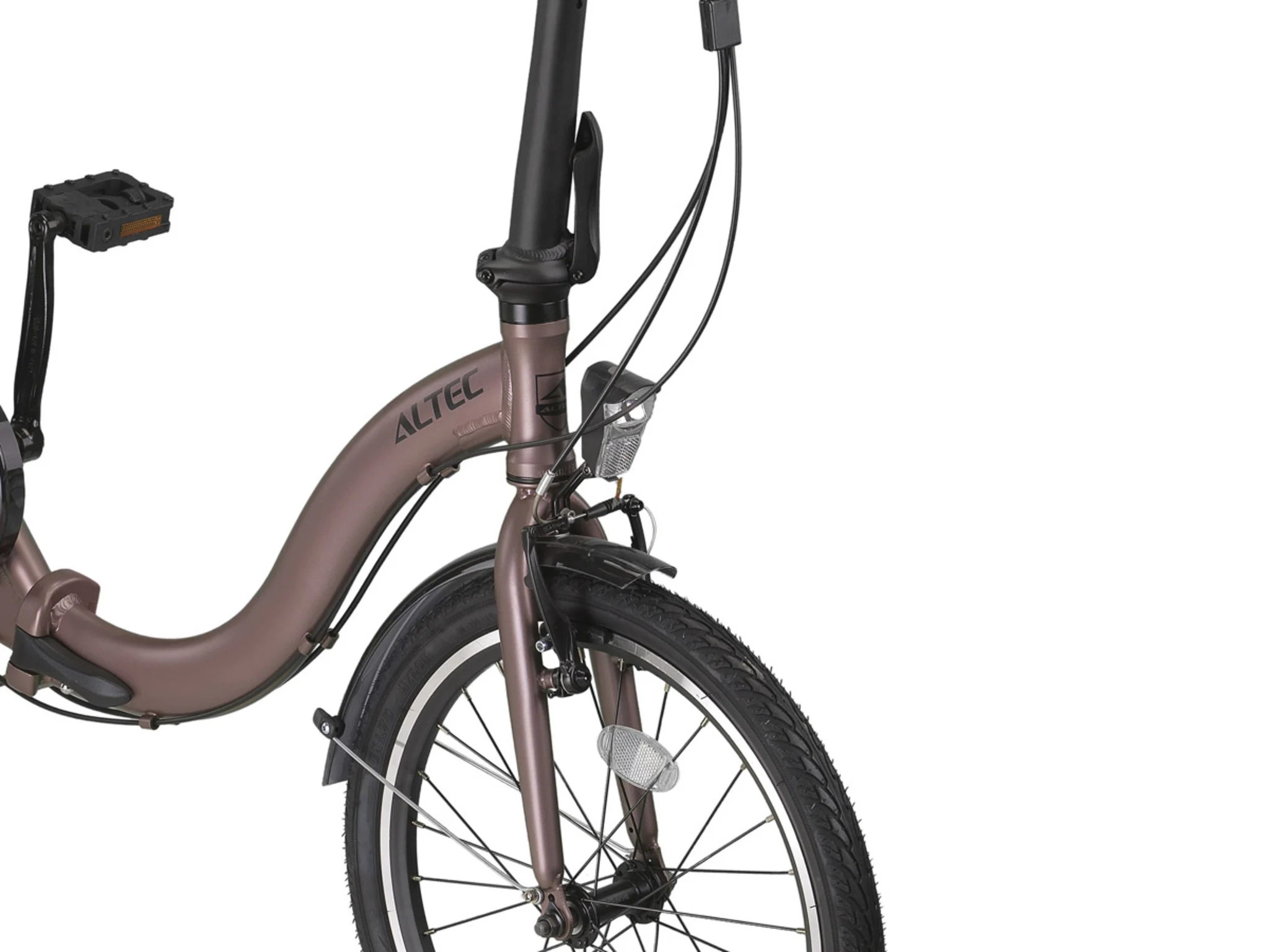Altec | Vouwfiets Comfort 20 Inch 39 cm Unisex 6V V-Brakes Terracotta - Afbeelding 4