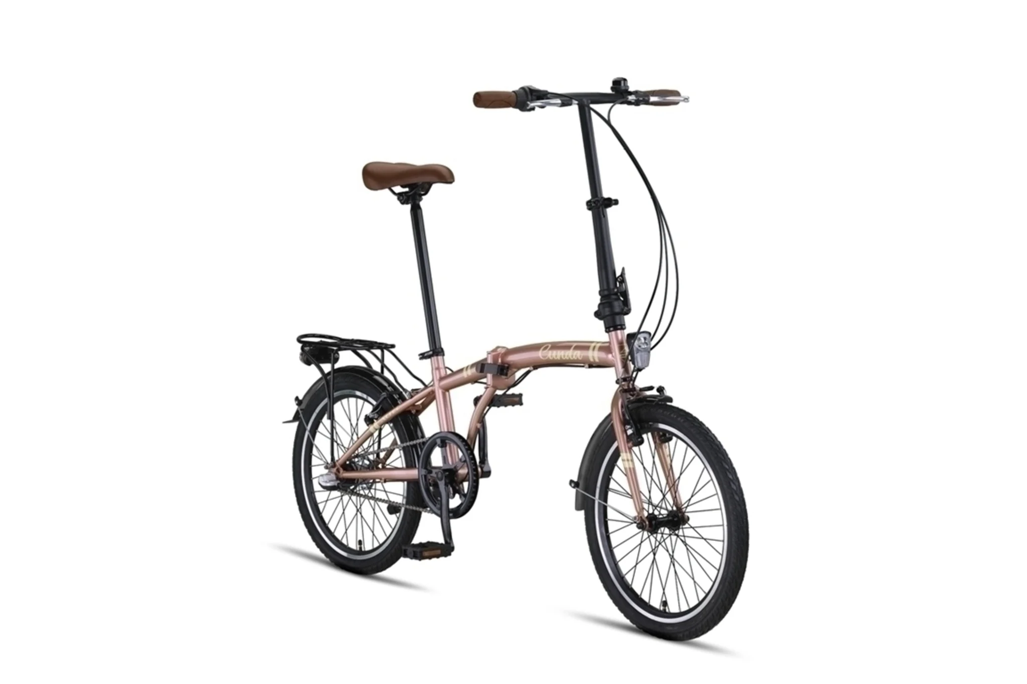 Altec | Vouwfiets Cunda 20 Inch 27 cm Unisex 3V V-Brakes Lavender Gold - Afbeelding 2