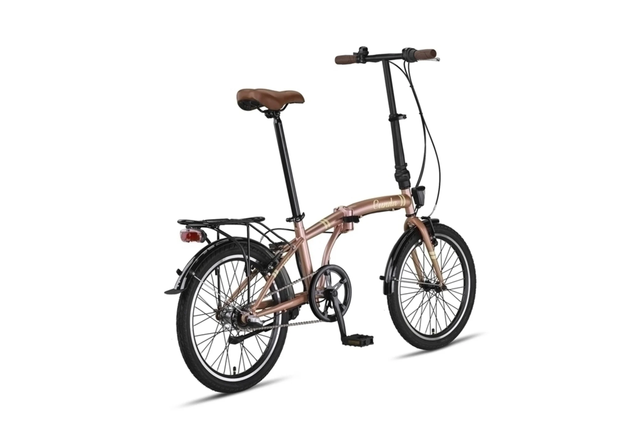 Altec | Vouwfiets Cunda 20 Inch 27 cm Unisex 3V V-Brakes Lavender Gold - Afbeelding 3