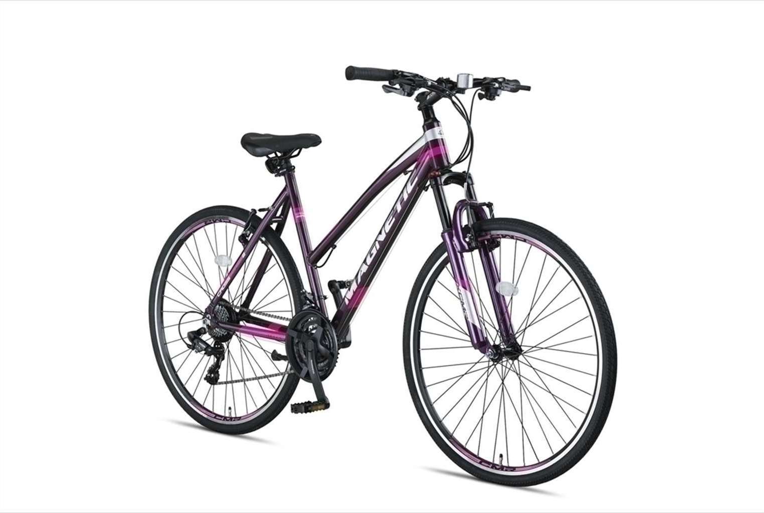 Altec | Dames Stad & Toerfiets Magnetic, 28 Inch, 52 cm, 21V, V-Brakes, Antraciet - Afbeelding 2