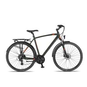 Altec | Heren Stad & Toerfiets Legarda, 28 Inch, 56 cm, 24V, Hydraulische schijfrem, Kaki