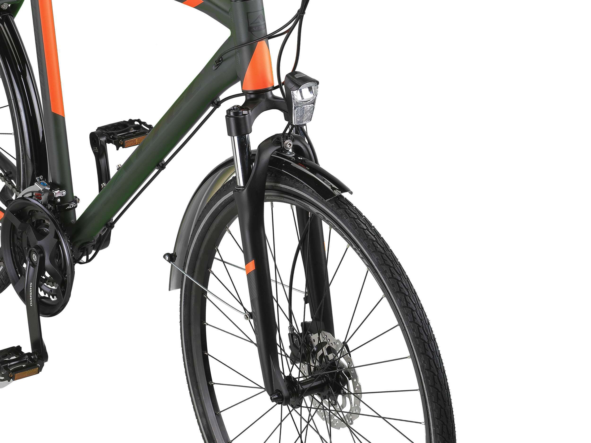 Altec | Heren Stad & Toerfiets Legarda, 28 Inch, 56 cm, 24V, Hydraulische schijfrem, Kaki - Afbeelding 5