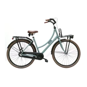 Avalon | Dames Transportfiets Cargo, 28 Inch, 57 cm, 3 Versnellingen, Terugtraprem, Emerald Groen Mat