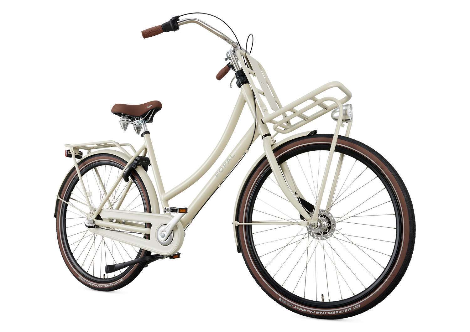 Popal | Dames Transportfiets Daily Dutch Prestige 28 Inch 47 cm 3V Terugtraprem Creme - Afbeelding 3