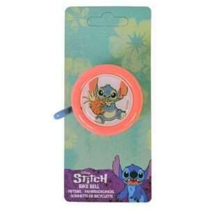 Disney Stitch Fietsbel - Roze / Koraal Blauw