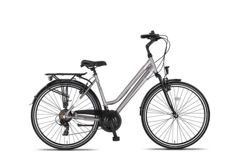 Altec | Dames Stadsfiets Ventura Trekking 28 Inch 50 cm 21V V-Brakes Zilver