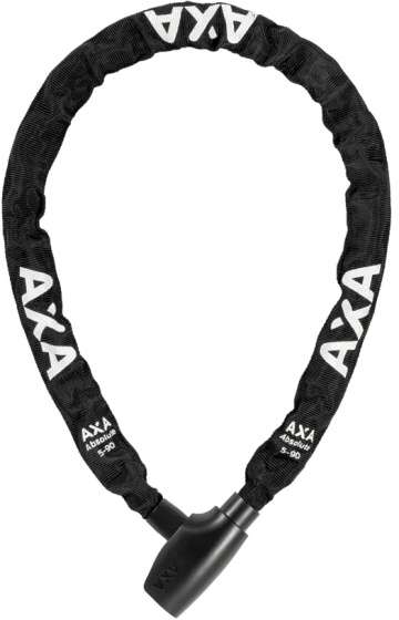 AXA | Spiraalkabelslot Resolute 8-120 paars AXA | Absolute 5 Kettingslot 90 cm Gehard Staal Zwart