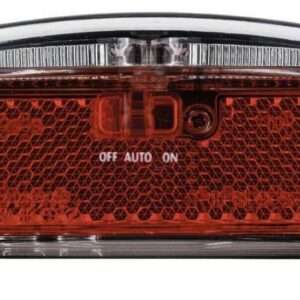 Axa | Achterlicht Riff Batlow LED batterij aan/auto/uit zwart