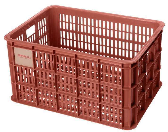 Basil | Fietskrat gerecycled L 40 liter rood - 21161