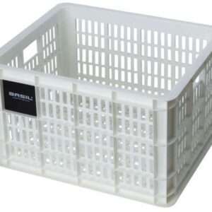 Basil | Fietskrat gerecycled M 29,5 liter wit - 21138