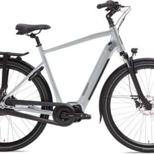 BSP | Elektrische Herenfiets Musa 28 Inch 61 cm 7V Hydraulische schijfrem Lichtgrijs