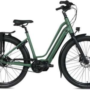 BSP | Elektrische Damesfiets Musa S 28 Inch 47 cm 8V Hydraulische schijfrem Donkergroen