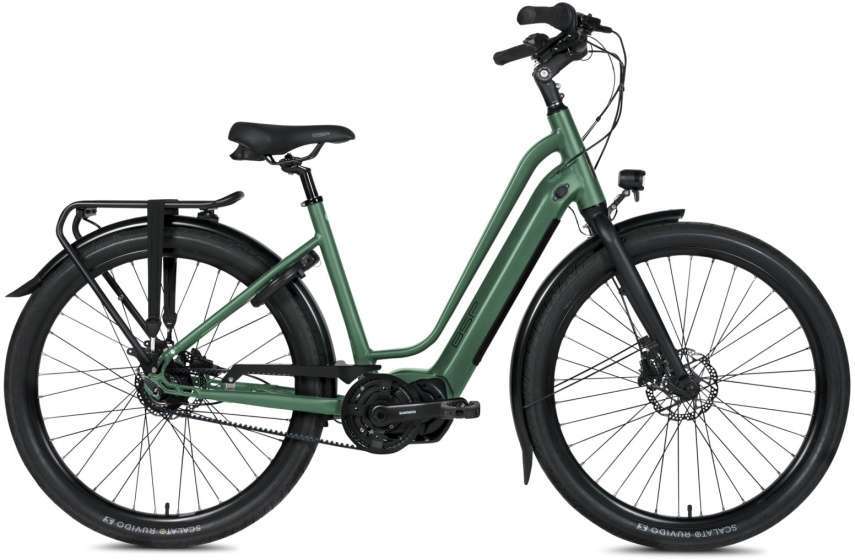 BSP | Elektrische Damesfiets Musa S 28 Inch 52 cm 8V Hydraulische schijfrem Donkergroen
