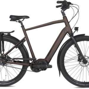BSP | Elektrische Herenfiets Musa S 28 Inch 57 cm 8V Hydraulische schijfrem Donkerbruin