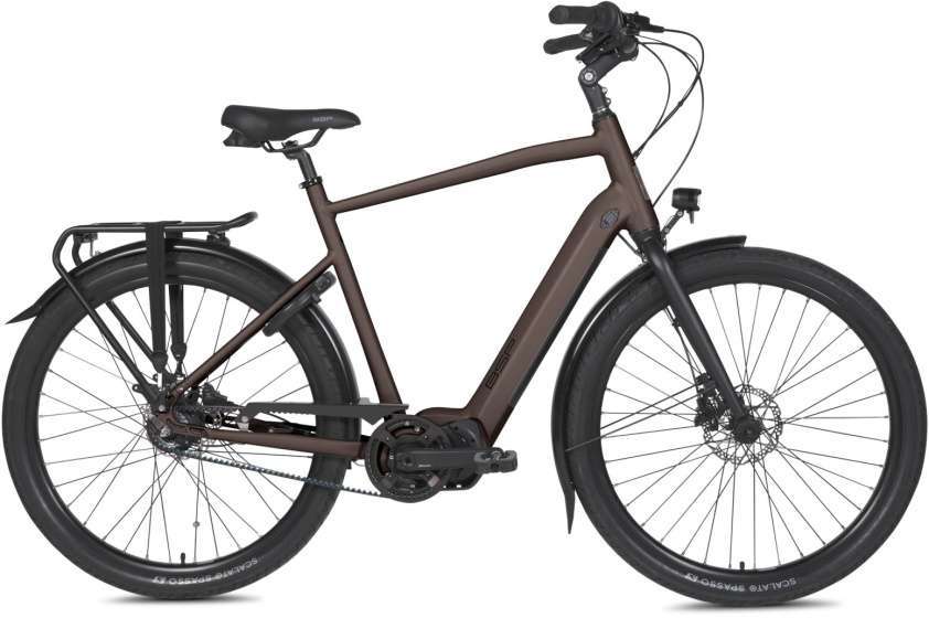BSP | Elektrische Herenfiets Musa S 28 Inch 57 cm 8V Hydraulische schijfrem Donkerbruin