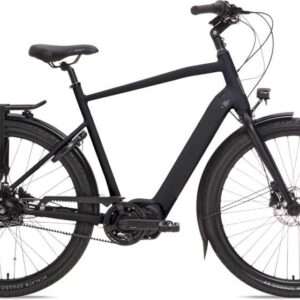 BSP | Elektrische Herenfiets Musa S 28 Inch 57 cm 8V Hydraulische schijfrem Zwart