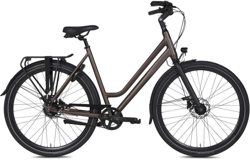 BSP | Dames Stadsfiets Voyager Belt 28 Inch 56 cm 8V Hydraulische schijfrem Donkerbruin