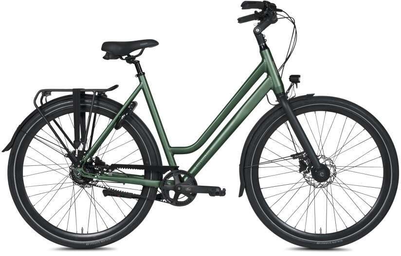 BSP | Dames Stadsfiets Voyager Belt 28 Inch 58 cm 8V Hydraulische schijfrem Donkergroen