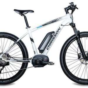 Chrisson | Elektrische Heren Mountainbike E-Scheat 27.5 Inch 48 cm 9V Hydraulische schijfrem Wit