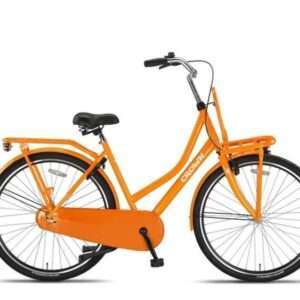Crown | Dames Transportfiets Holland 28 Inch 53 cm Terugtraprem Oranje