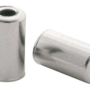 Elvedes | Kabelhoedjes messing 5 mm zilver 200 stuks