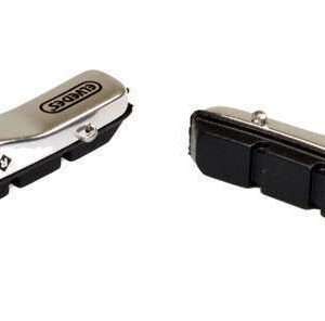 Elvedes | Remblokken v-brake 72 x 11 mm zwart/zilver 2 stuks