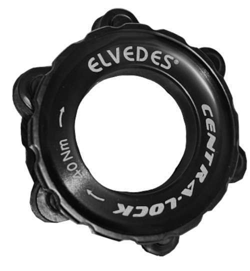 Elvedes | Schijfrem adapter naar centerlock 6-gaats zwart