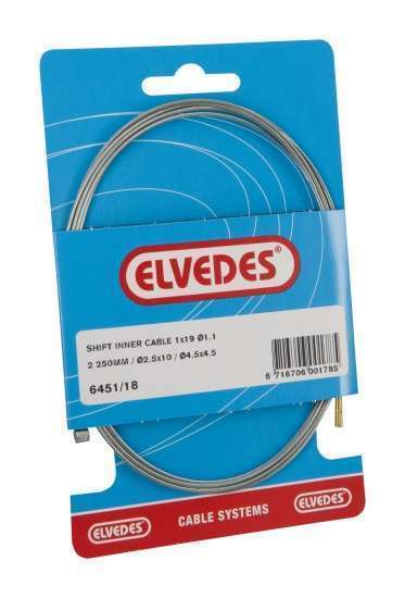 Elvedes | Binnenkabel versnelling SA 2250 mm zilver 6451/18