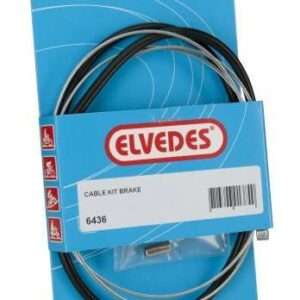 Elvedes | Voorremkabel set universeel 550/1250 mm zwart
