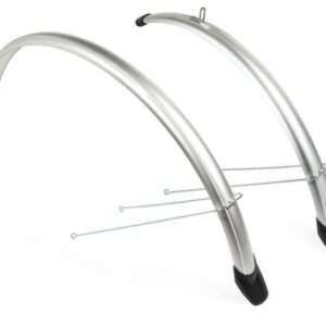 Eurofender | Spatbordenset 26 inch 58 mm zilver