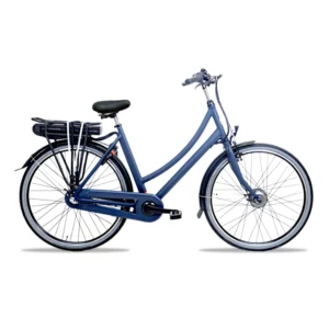 Avalon E-Bikes | Elektrische Damesfiets E-Base 28 Inch 50 cm 3V Rollerbrake Matblauw