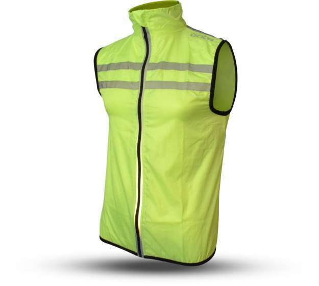 Gato Sports | Windbreaker mesh vest usb led neongeel maat XS