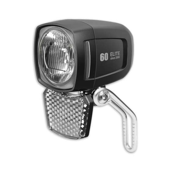 Lynx | Elite Koplamp Dynamo Sensor 60 Lux Zwart