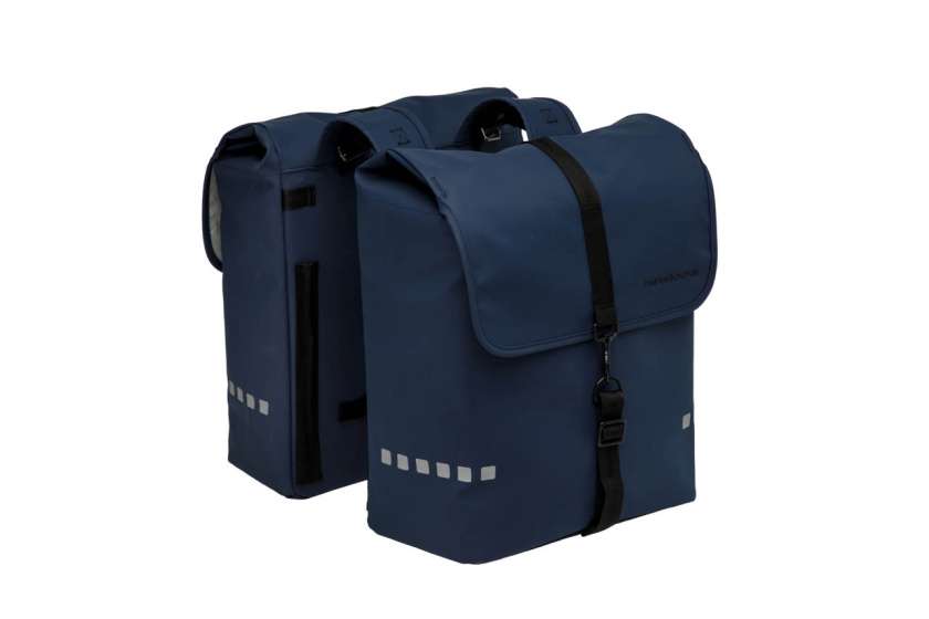 New Looxs | Odense Dubbele Fietstas 39 Liter Donkerblauw