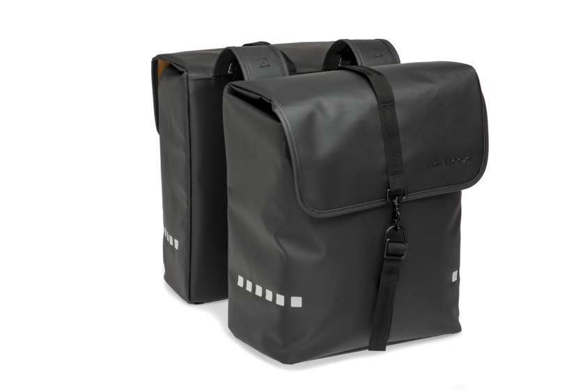 New Looxs | Odense Dubbele Fietstas 39 Liter Zwart
