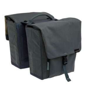 New Looxs | Tulum MIK Dubbele Fietstas 32 Liter Pet Grijsgroen