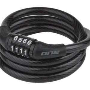 One | Cl.lock 8.100 Kabelcijferslot 100 cm Staal/Siliconen Zwart