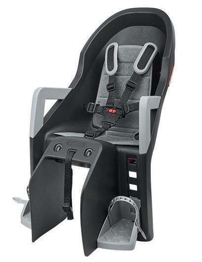 Polisport | Achterzitje Guppy Maxi dragerbevestiging zwart/grijs