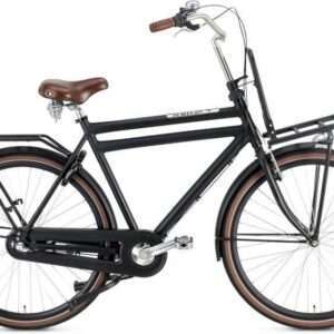 Popal | Heren Transportfiets Daily Dutch Prestige 28 Inch 57 cm 3V Terugtraprem Matzwart