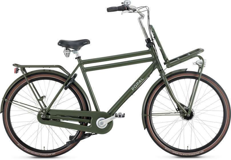 Popal | Heren Transportfiets Daily Dutch Prestige 28 Inch 50 cm 7V Rollerbrake Legergroen