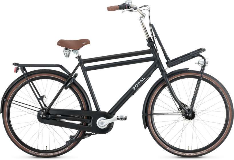 Popal | Heren Transportfiets Daily Dutch Prestige 28 Inch 61 cm 7V Rollerbrake Matzwart