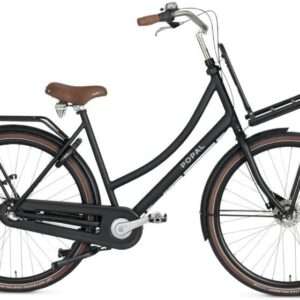 Daily Dutch Prestige 28 Inch 59 cm Dames 3V Terugtraprem Matzwart