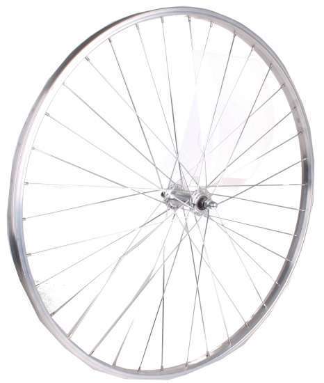 Falkx | Voorwiel Hybride 28 inch velgrem aluminium 36G zilver